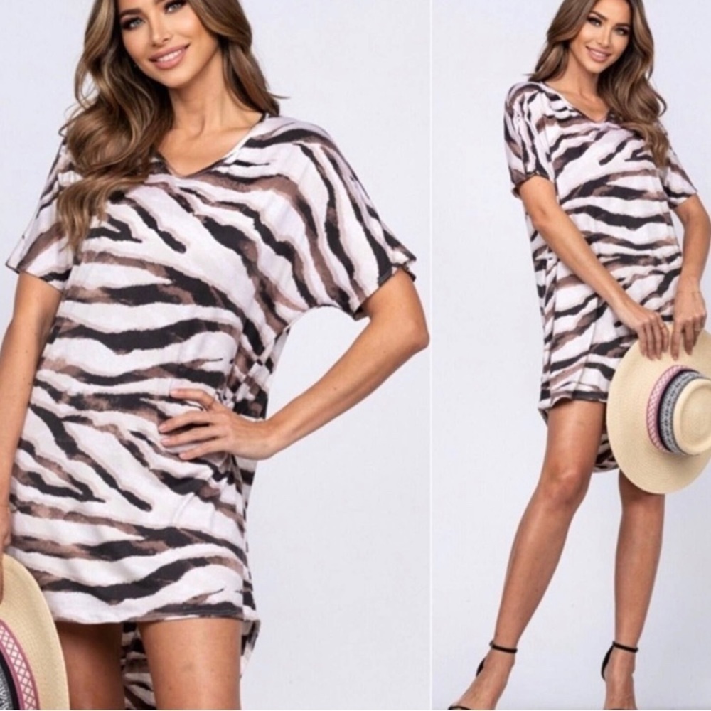 Animal Print Mini Dress